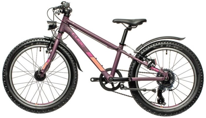 Cube Acid 200 Allroad purple and orange left view