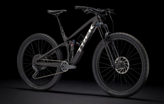 Trek Fuel EX 9.8 GX (Matte Carbon Smoke) black background