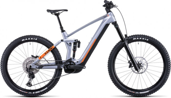 Cube Stereo Hybrid 160 HPC SL 750 27.5 polar silver'n'orange