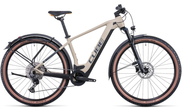 Cube Reaction Hybrid Pro 625 Allroad E-Bike - Desert n Orange