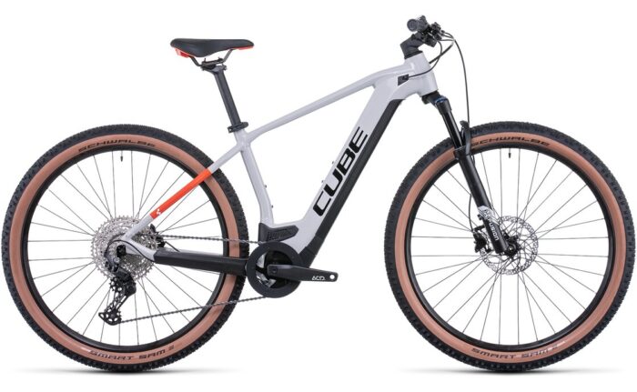 Cube Reaction Hybrid Pro 625 E-Bike - Grey n Red