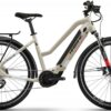 2022 Haibike Trekking 4 Mid E-bike - Desert White